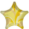 18" Vibrant Marble Gold Star Balloon