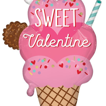 SuperShape Sweet on You Ice Cream Cone Balloon