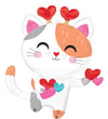 SuperShape Purr-Fect Valentine Kitty Balloon