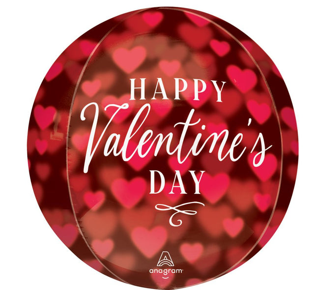 Orbz Romantic Glow Hearts Balloon