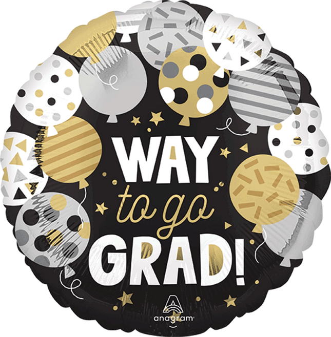 17" Way To Go Grad Balloons