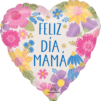 18" Feliz Dia Mamá Botanical Lines