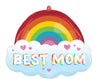 SuperShape Best Mom Brilliant Rainbow Balloon