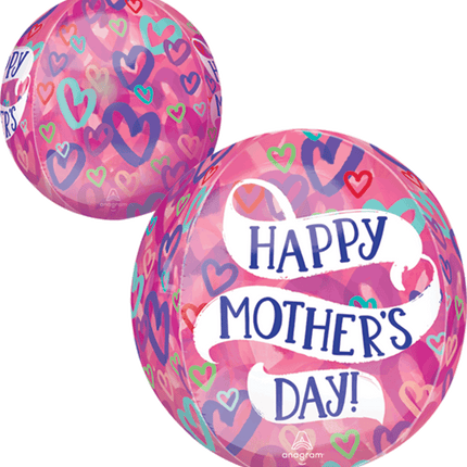 16" Hmd Layered Hearts Orbz