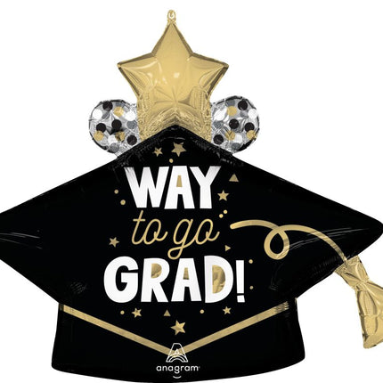 SuperShape Way to Go Grad Cap Balloon
