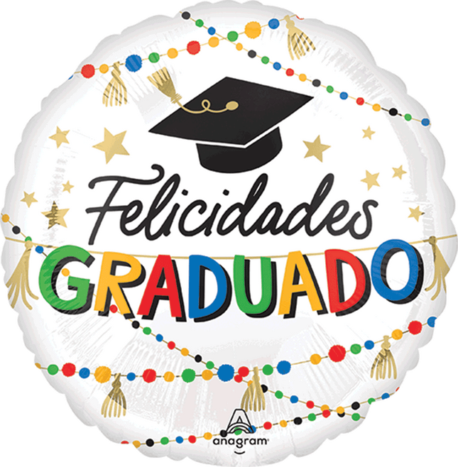 18" Grad Party Felicidades Graduado