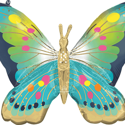 Supershape Vibrant Blue Satin Butterfly Flutters