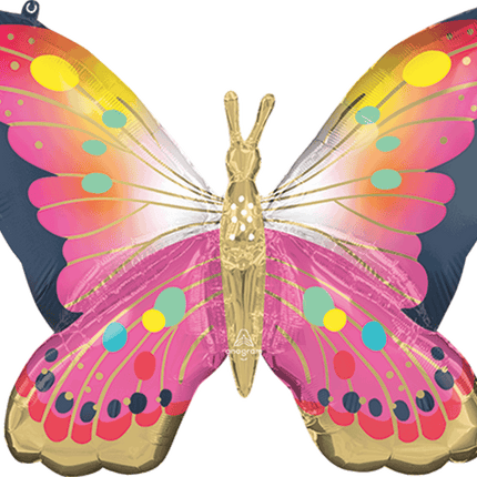 Supershape Vibrant Pink Satin Butterfly Flutters