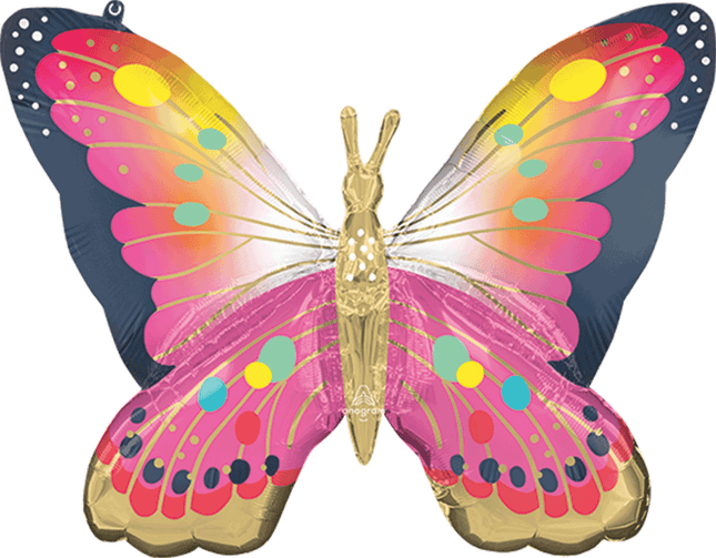 Supershape Vibrant Pink Satin Butterfly Flutters