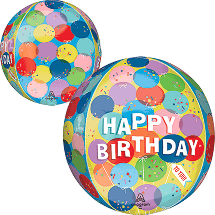 16" Orbz Sunny Balloons Birthday