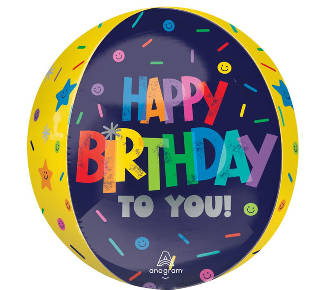 Orbz Bold Birthday Balloon