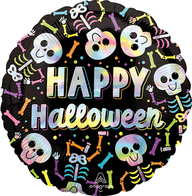 18" Iridescent Bare Bones Halloween