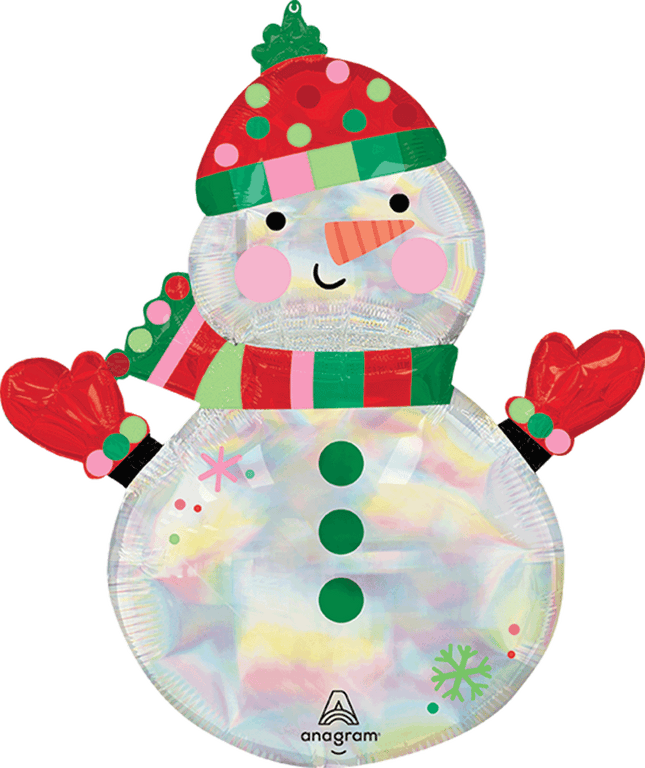 Supershape Shimmering Iridescent Snowman