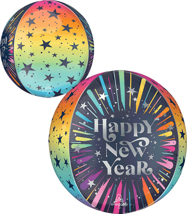 16″ Happy New Years Blast Orbz