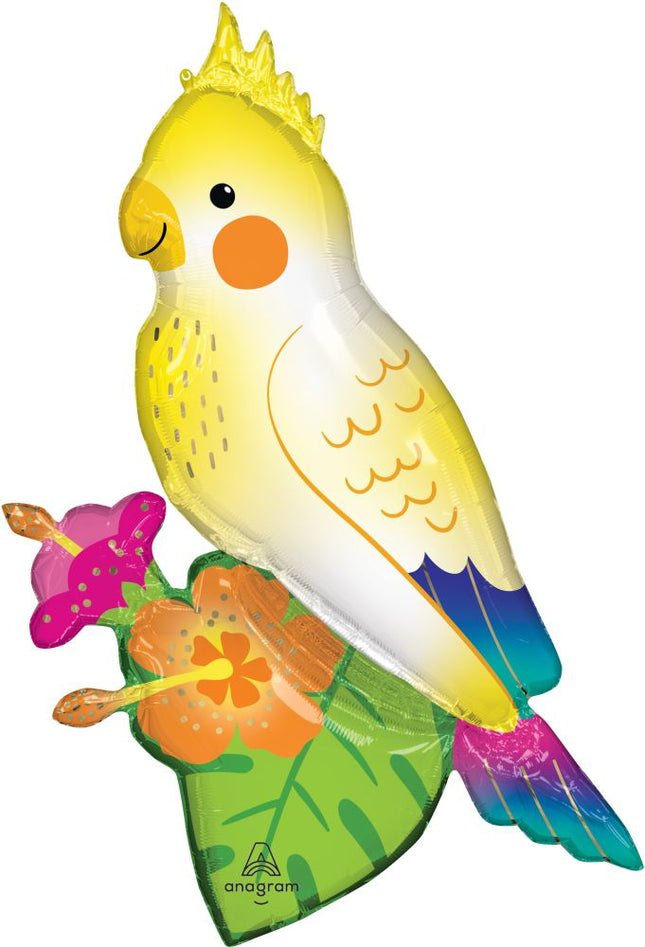 SuperShape Neon Tropical Cockatiel Balloon