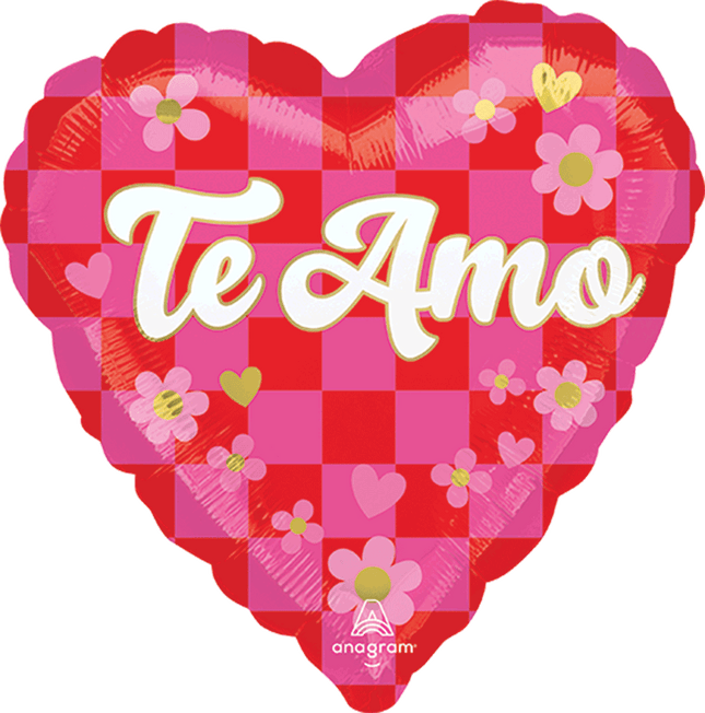 17" Te Amo Checkerboard Love