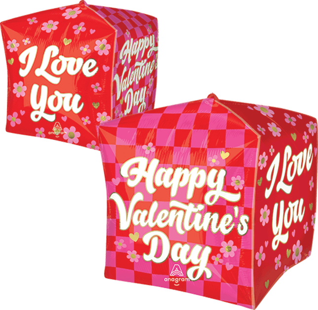 16" Cubez Checkerboard Love
