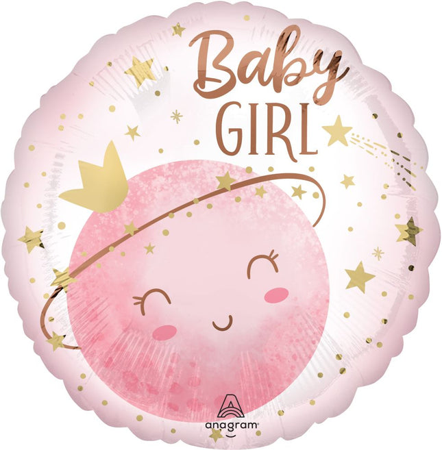17" Standard Little Moon Girl Balloon