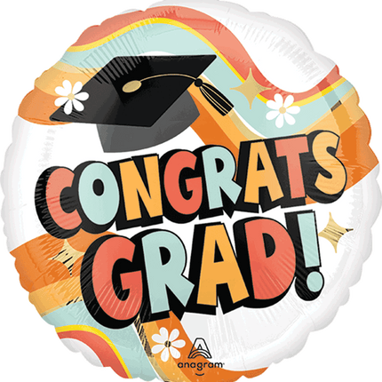 17" Groovy Congrats Grad