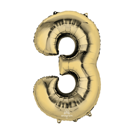 Numbers 34" White Gold 