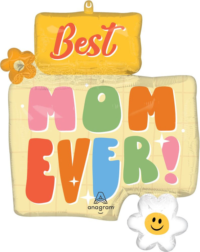 22" SuperShape Retro Charm Best Mom Ever!