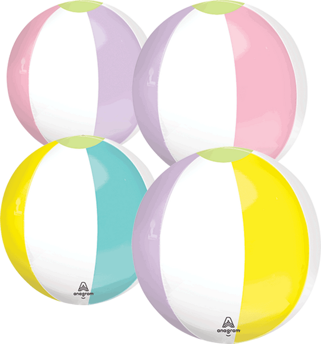 16" Pastel Beach Club Orbz