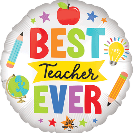 17" Best Teacher Ever Icons