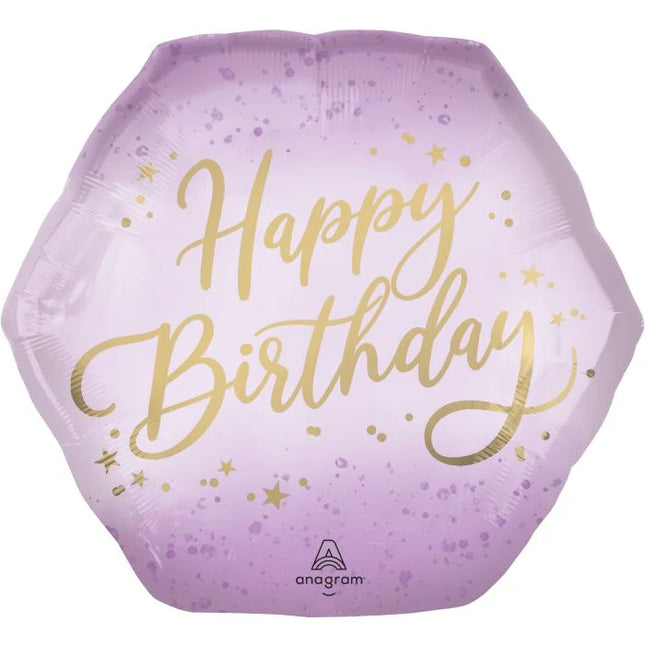 SuperShape Lavender Luxe Birthday Balloon
