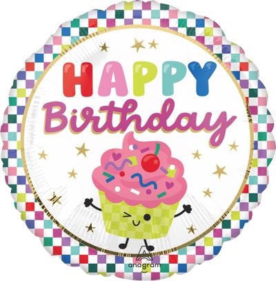 17” Vibrant Cupcakes Birthday