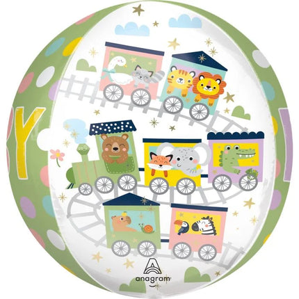 16" All Aboard! Baby Balloon Orbz