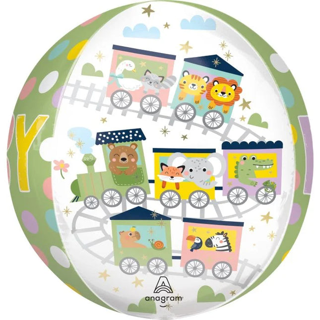 16" All Aboard! Baby Balloon Orbz