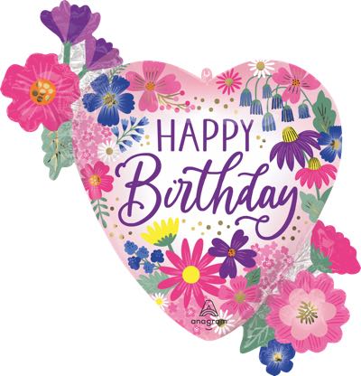 Supershape Garden Florals Birthday