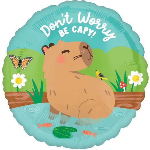 18” Don't Worry Be Happy Capy