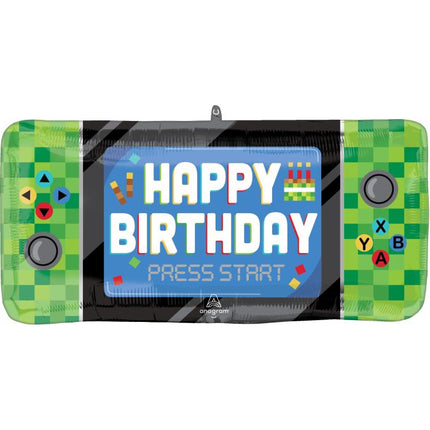 SuperShape 8-Bit Birthday Balloon