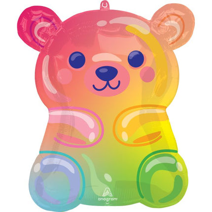 22" Gummy Bear Birthday Supershape (Globo Osito de Gomita Cumpleaños) 55 cm