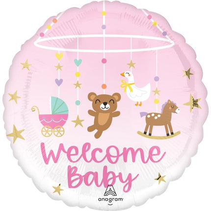 18" Tiny Treasures Girl (Globo Metálico Baby Shower Niña) 45 cm