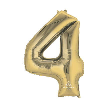 Numbers 34" White Gold 