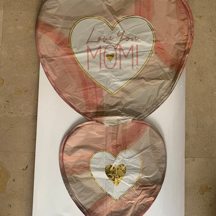 SuperShape Cutout Collage Mom Hearts