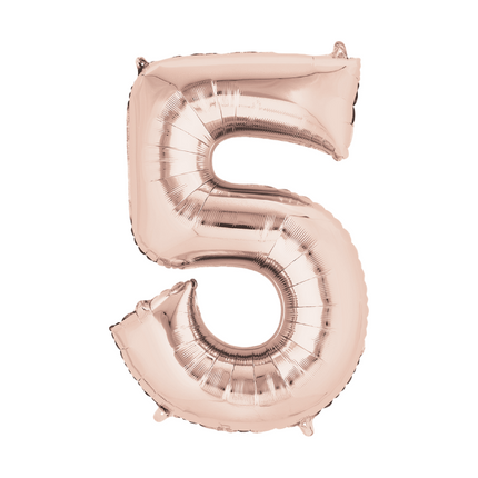 Numbers 14" Rose Gold 