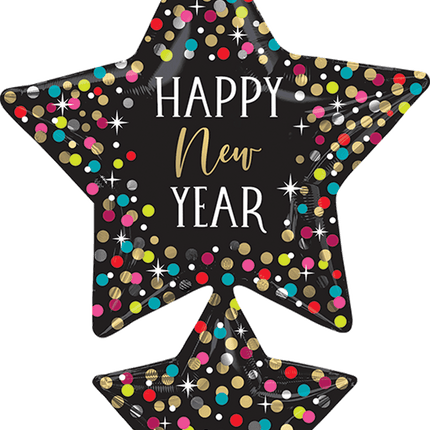 Supershape HNY Colorful Confetti Stars