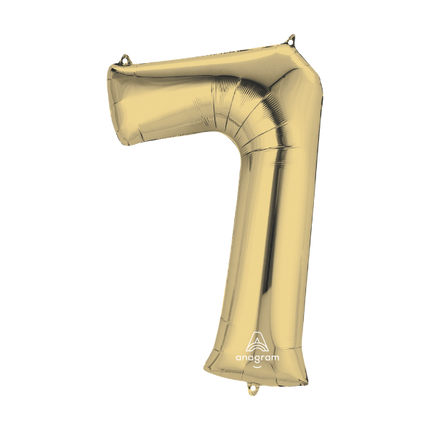 Numbers 34" White Gold 