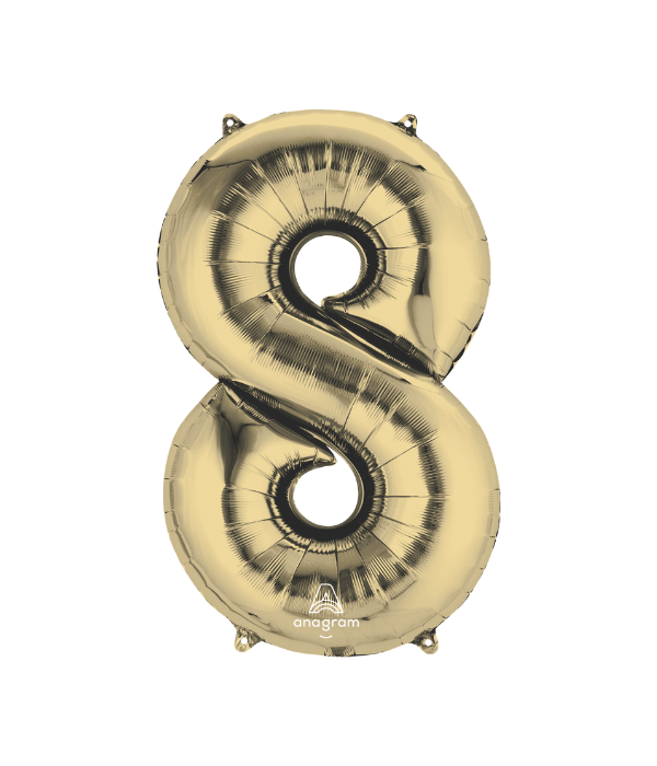 Numeros 34" Oro Blanco