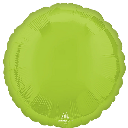 18” Vibrant Circle Round Green Foil