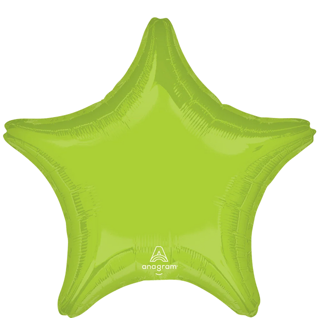 18” Vibrant Star Round Green Foil