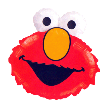 25" Globo de Barrio Sésamo con cabeza de Elmo