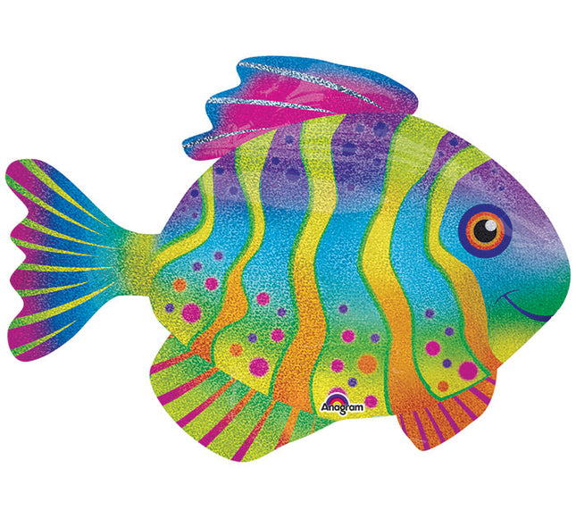 33″ Globo gigante con peces coloridos