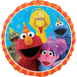 18" Globo divertido de Barrio Sésamo