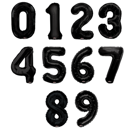Numeros 34" Negro