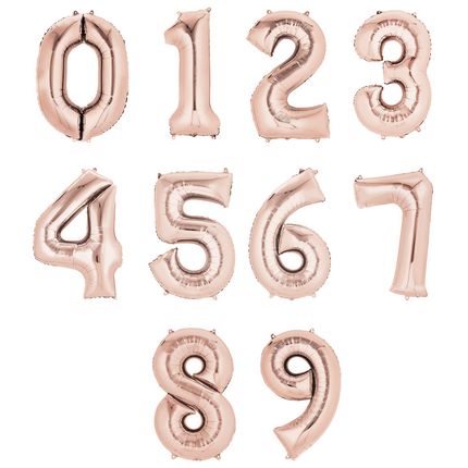 Numeros 34" Rosa Gold