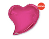 18" Solid Hot Pink Coquette Heart